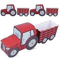 Algopix Similar Product 2 - KARAQY Tractor Party Favor Boxes 3 Pcs