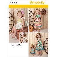 Algopix Similar Product 14 - Simplicity 1472 18 Doll and Toddlers