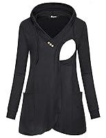Algopix Similar Product 16 - Quinee Women Long Sleeve V Neck Hooded