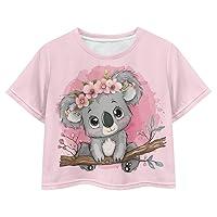 Algopix Similar Product 10 - Pointodoor Koala Girls Crop Tops Size