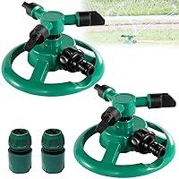 Algopix Similar Product 16 - 2 Pack Sprinklers for Yard 360Rotating