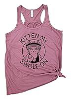Algopix Similar Product 16 - Kitten my swole on  Muscle Tank Gym
