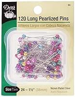 Algopix Similar Product 16 - Dritz 64 Pearlized Pins Long