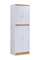 Algopix Similar Product 12 - Hodedah 4 Door Kitchen Pantry with Four