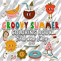 Algopix Similar Product 16 - Groovy summer coloring book bold and