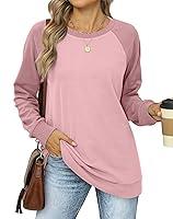 Algopix Similar Product 16 - OFEEFAN Long Sleeve Tops for Women Fall