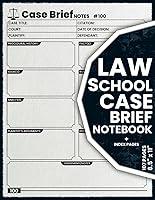 Algopix Similar Product 10 - Law School Case Brief Notebook 100