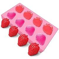 Algopix Similar Product 2 - Strawberry Mold  Silicone Handmade