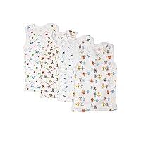 Algopix Similar Product 8 - IS Boys Pack of 4 Tank Tops Soft