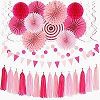 Algopix Similar Product 4 - HotPink Rose Red PartyDecorations 