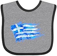 Algopix Similar Product 10 - inktastic Abstract Greek Flag Baby Bib