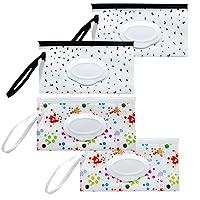 Algopix Similar Product 12 - 4 Pack Wet Wipe Pouch Portable Wet