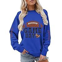 Algopix Similar Product 10 - Game Day Sweatshirt Women Plus Size