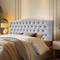 Algopix Similar Product 16 - Furpopup Velvet Upholstered Headboard