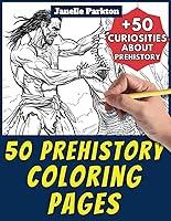 Algopix Similar Product 10 - 50 Prehistory Coloring Pages Book for