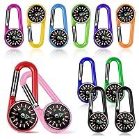 Algopix Similar Product 14 - 12 PCS Mini Compasses Keychain Color