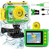 Algopix Similar Product 17 - GKTZ Kids Waterproof Camera 