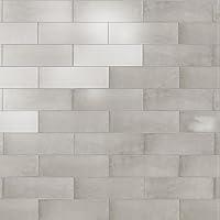 Algopix Similar Product 7 - Merola Tile Coco Glossy Amber Grey 2 x