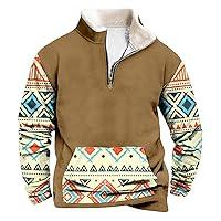 Algopix Similar Product 15 - 14 Zip Pullover Mens Sherpa Fleece