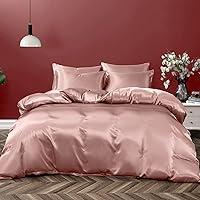 Algopix Similar Product 5 - P Pothuiny 5 Pieces Satin Duvet Cover