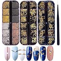 Algopix Similar Product 19 - 3D Nails Art Metal Charms Studs Jewels