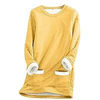 Algopix Similar Product 17 - Binmer Womens Sherpa Lined Sweatshirts