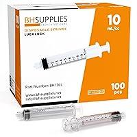 Algopix Similar Product 6 - BH Supplies 10ml Luer Lock Tip Syringes