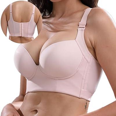 Women Deep Cup Bra With Shapewear Incorporated Hide Back Fat