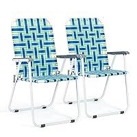 Algopix Similar Product 15 - VINGLI Patio Lawn Webbed Folding Chairs