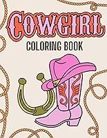 Algopix Similar Product 3 - Cowgirl Coloring Book Saddle up for