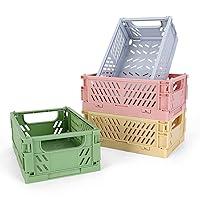 Algopix Similar Product 13 - 4Pack Mini Plastic Baskets for Shelf