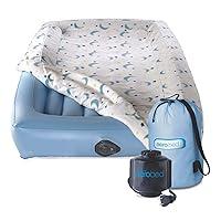 Algopix Similar Product 13 - AeroBed Air Mattress for Kids,Blue,Twin
