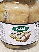 Algopix Similar Product 18 - KM Cabbage Leaves 1700gr in Brine Glass