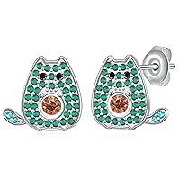 Algopix Similar Product 16 - Avocado Earrings 925 Sterling Silver