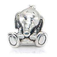 Algopix Similar Product 6 - Baby Elephant Sterling Silver Charm