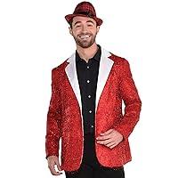 Algopix Similar Product 8 - Red and White Christmas Tinsel Jacket