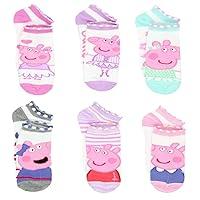 Algopix Similar Product 10 - Peppa Pig Toddler Socks 6 pairs Shoe