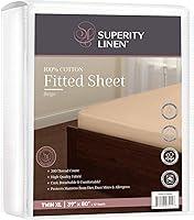 Algopix Similar Product 13 - Superity Linen King Fitted Sheet Made
