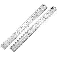 Algopix Similar Product 15 - ZZTX Ruler Metal Straight Edge Ruler