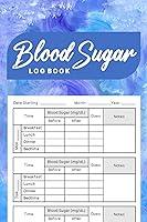 Algopix Similar Product 7 - Blood Sugar Log book Daily Diabetes