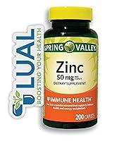 Algopix Similar Product 15 - Spring Valley Zinc 200 Caplets Dietary