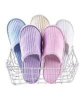 Algopix Similar Product 2 - Eucoz 5 Pairs SPA SlippersAssorted