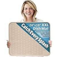 Algopix Similar Product 9 - XXL Silicone Dish Drying Mat for