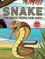 Algopix Similar Product 15 - Snake Coloring Book for Kids Ages 48