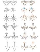 Algopix Similar Product 15 - Tornito 612 Pairs Lotus Flower Earring