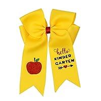 Algopix Similar Product 8 - 55Yellow cheer bows Hair Clips School