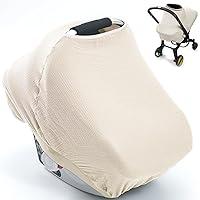 Algopix Similar Product 10 - Muslin Car Seat Cover Baby 31Infant