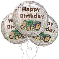 Algopix Similar Product 5 - Green Tractor Happy Birthday 18 Mylar