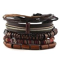 Algopix Similar Product 19 - HZMAN Mix 5 Wrap Bracelets Men Women