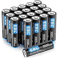 Algopix Similar Product 20 - EBL Lithium AA Batteries 20 Pack